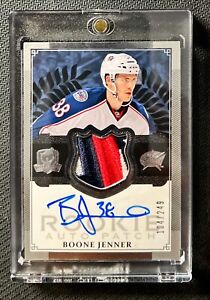 2013 UD The Cup Boone Jenner #176 RPA Rookie Patch Auto /249 SP CBJ Blue Jackets