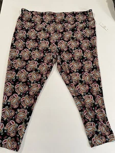 Terra & Sky Women High Rise Full Length Leggings Colorful Size 4X (28W-30W) NWT - Picture 1 of 8