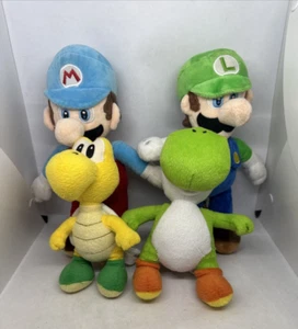 Super Mario Bros - Plushies Lot - Yoshi - Kooper Trooper and Luigi x2! - Picture 1 of 8