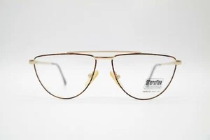 Vintage Sferoflex S368 Kupfer Schwarz Gold oval Brille Brillengestell NOS - Picture 1 of 6