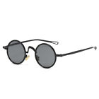 Men Metal Round Punk Sunglasses Women Clear Anti-Blu-Ray Lens Glasses Uv400