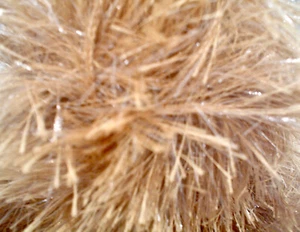 King Cole TINSEL CHUNKY Yarn #1860 LATTE SPARKLING METALLIC EYELASH 50 Grams - Picture 1 of 3