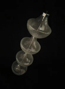Vintage Ricambio lampadario Tubo Seguso-Venini vetro Murano H.49 Cm - Foto 1 di 5
