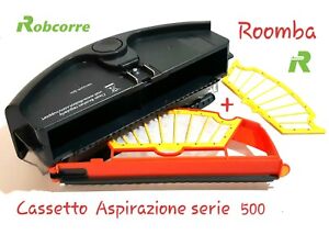 Cassetto Aspirazione Nero per IRobot Roomba 500 560  Motore Raccoglitore Sporco 