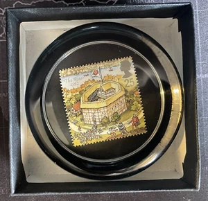 Shakespeare's Globe - The Rose 1592 - Royal Mail Stamp - Collectors Glass Framed - Picture 1 of 4