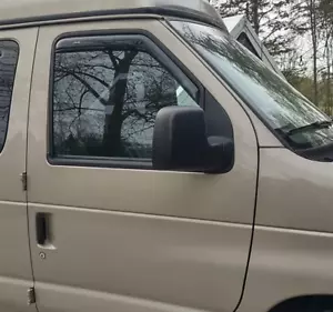 AVS 3M Tape-On In-Channel Rain Guards Vent Visors for 08-24 Ford E350 E450 E150 - Picture 1 of 4