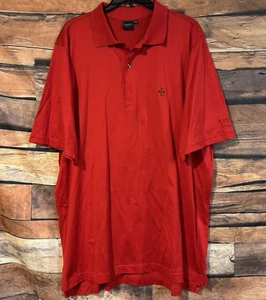 Polo uomo Fairway & Greene rossa XXL con logo stemma Escondido ricamato SS - Foto 1 di 8