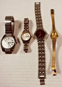 Lot 4 Armbanduhren für Teile oder Reparatur ungeprüft Geneva Citizen Advance - Bild 1 von 14