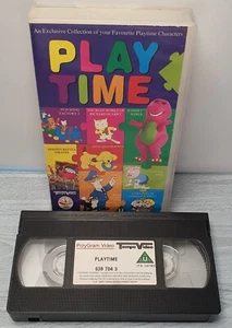 PLAYTIME KIDS' VHS/PAL - Barney, Spot, Fun Song Factory, Singing Kettle - Foto 1 di 5