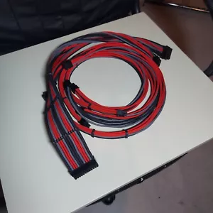 V-Amp Customs Para-Pro XT Hand-Made Corsair Type 3 Modular Cable Kit (Red) - Picture 1 of 1