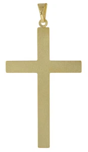 TRENDOR Schmuck Kreuz Gold 585 (14 Kt) Anhänger für Männer 39 mm 51952 - Bild 1 von 5