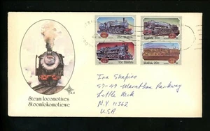 Postal History South Africa FDC #614-617 trains railroads locomotives 1983 - Picture 1 of 4
