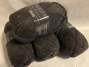 4 Stück Skiens Bergere de France Granitee Garn 152 schwarz meliert Wollmischung 50g - Bild 1 von 2