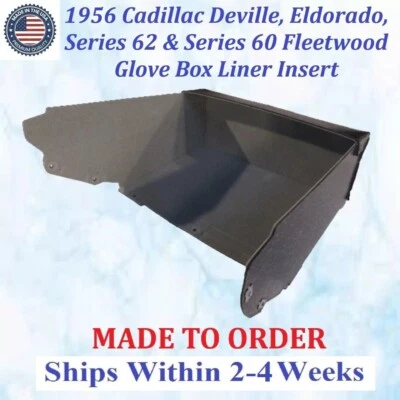 NEW 1956 CADILLAC DEVILLE ELDORADO FELT GLOVE BOX LINER INSERT #CAD-GBX-090 - Image 1 of 3