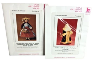 Lote/2 patrones de muñecas Bell Ceramics RP2712B y RP2629A - Imagen 1 de 3