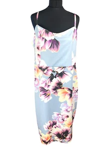 George Dress Women's UK Size 18 Grey Floral Occasion - Picture 1 of 7