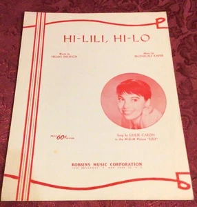 Vintage Noten HI-LILI, HI-LO MGM Bild 1952  - Bild 1 von 2
