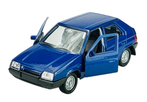 WELLY SKODA FAVORIT BLUE 1:34 DIE CAST METAL MODEL NEW IN BOX - Picture 1 of 6