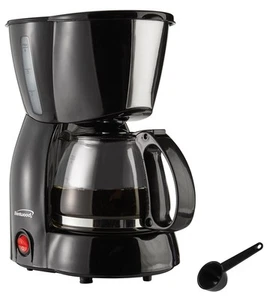 Brentwood Coffee Maker 4-Cup Black - Picture 1 of 8