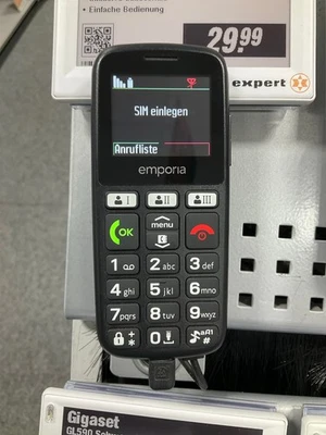 Emporia HAPPY schwarz Handy (Seniorenhandy) 5#16149994 - Bild 1 von 4