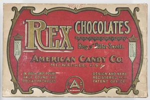 Vintage Rex Chocolates Box American Candy Company - Picture 1 of 15