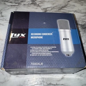 Lyx Pro Studio Condenser Microphone LYX7000XLR Silver Mic Podcast Stream Music - Picture 1 of 11