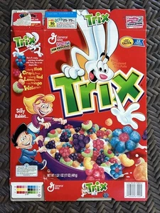 2001 General Mills Trix Müslischachtel - Factory Frenzy - Fun To Eat Shapes - Bild 1 von 4