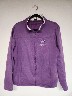 NASA Kennedy Space Center Purple Zip-Up Sweatshirt Jacket Womens Size XXL  - Image 1 of 4