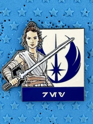 Disney Star Wars Galaxy's Edge Rey Jedi Aurebesh Starter Lanyard Pin 155213 - Image 1 of 3