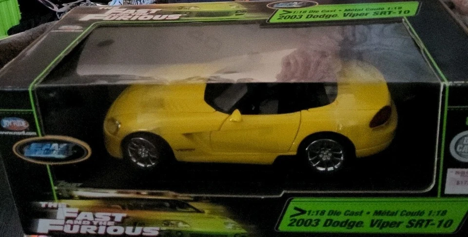 Dodge Viper SRT-10 2003 Ertl Racing Champions The Fast & Furious amarillo 1/18 NUEVO Foto 1 de 1