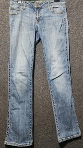 Wrangler Rock 47 Women's Size 3/4x34 Ultra Low Rise Boot Cut Jeans Work Outdoor - Picture 1 of 8