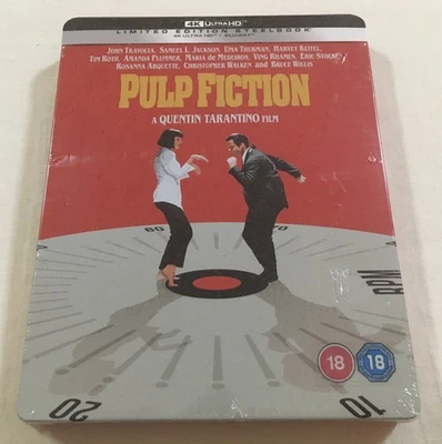 Pulp Fiction 4K (1994) - Limited Edition Steelbook Ultra HD + Blu-Ray | New - Image 1 of 3