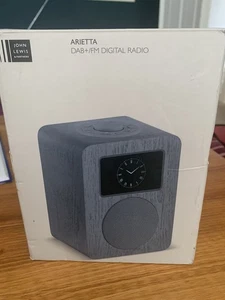 JOHN LEWIS ARIETTA DAB+/FM DIGITAL RADIO GREY WITH ORIGINAL BOX & INSTRUCTIONS - Picture 1 of 11