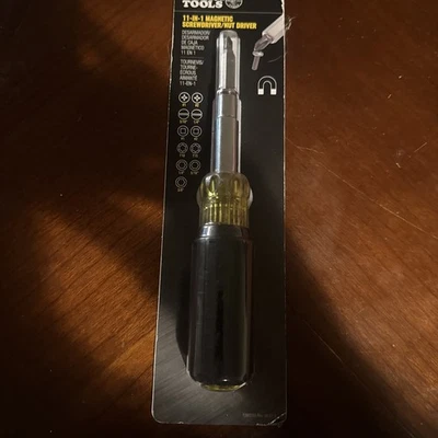Klein Tools 32500MAG Magnetic Multi-Bit Driver / Nut Driver, 11-in-1 Multi-Tool - Image 1 of 4