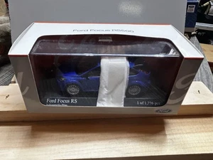 FORD Focus RS Blue metallic 2009 1/43 MINICHAMPS New In Box Limited To 1776 C1 - Picture 1 of 7