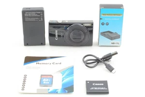 [Near MINT] Canon IXY 190 Black PowerShot ELPH 20.0MP Digital Camera From JAPAN - Picture 1 of 10