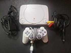 Official Sony PlayStation 1 PS1 Slim PSone Console Controller 10 Games