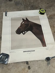 1974 SECRETARIAT LITHOGRAPHS OF DISTINCTION WASHINGTON TONY LEONARD TRIPLE CROWN - Picture 1 of 7