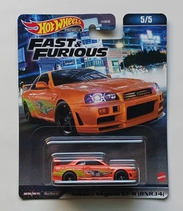 2023 Hot Wheels Premium Fast & Furious Nissan Skyline GT-R (BNR34) # 5/5 - Picture 1 of 2