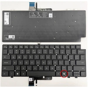 For Dell Latitude 7440 7450 7640 7650 2-in-1 Laptop Backlit Keyboard Replacement - Picture 1 of 1
