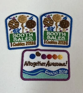 2018 Cookie Booth Sales Cookies Altogether Awesome LOT 3 Girl Scout - Picture 1 of 3