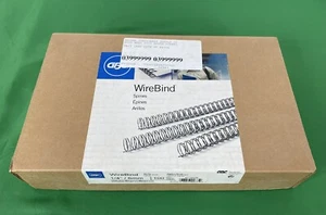 GBC Premium White 1/4" 3:1 Twin Loop Wire 9775009, Box of 100 - Picture 1 of 3