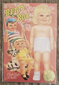 Betty & Bob Paper Dolls NEW 1998 repro of 1940's Baby Doll Book Adorable so cute - Picture 1 of 3