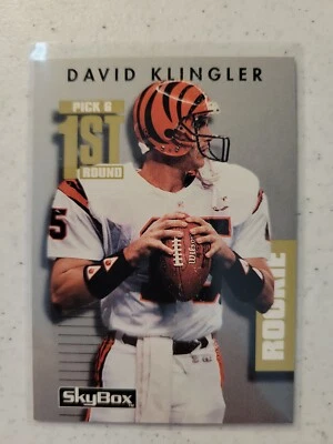 1992 Skybox Primetime #238 David Klingler - Rookie -Bengals- NFL- Freshly Opened - Image 1 of 3