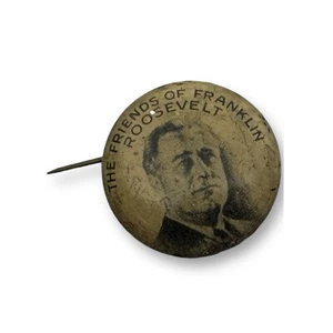 1930s Friends of Franklin Roosevelt, Presidential Campaign Pinback Button - Picture 1 of 2