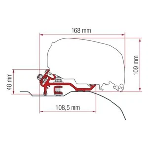 FIAMMA F80 WIND OUT TOLDO CÁMPERVAN DUCATO JUMPER BOXER 2006+ H2 L2 L3 - Imagen 1 de 1