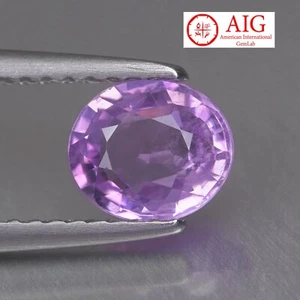 Zaffiro rosa 1,20 CT certificato AIG superbo non riscaldato 100% naturale Madagascar - Foto 1 di 6