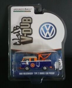 Greenlight '69 Volkswagen Type 2 Double Cab Tow Truck Union Oil 1:64 Diecast
