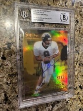 Mark Brunell Signed 1995 Pinnacle Select Certified Mirror Gold BGS Auth. Auto