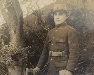 RARE c.1915 ARMENIAN JEWISH Soldier in Uniform WWI, Judaica, RPPC, Excellent - Picture 1 of 3